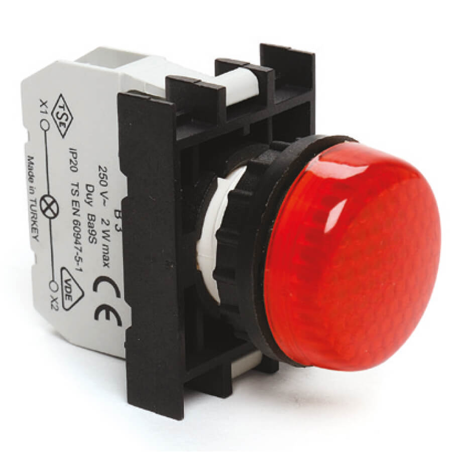 Светодиодные контрольные лампы IP50 с контактным блоком